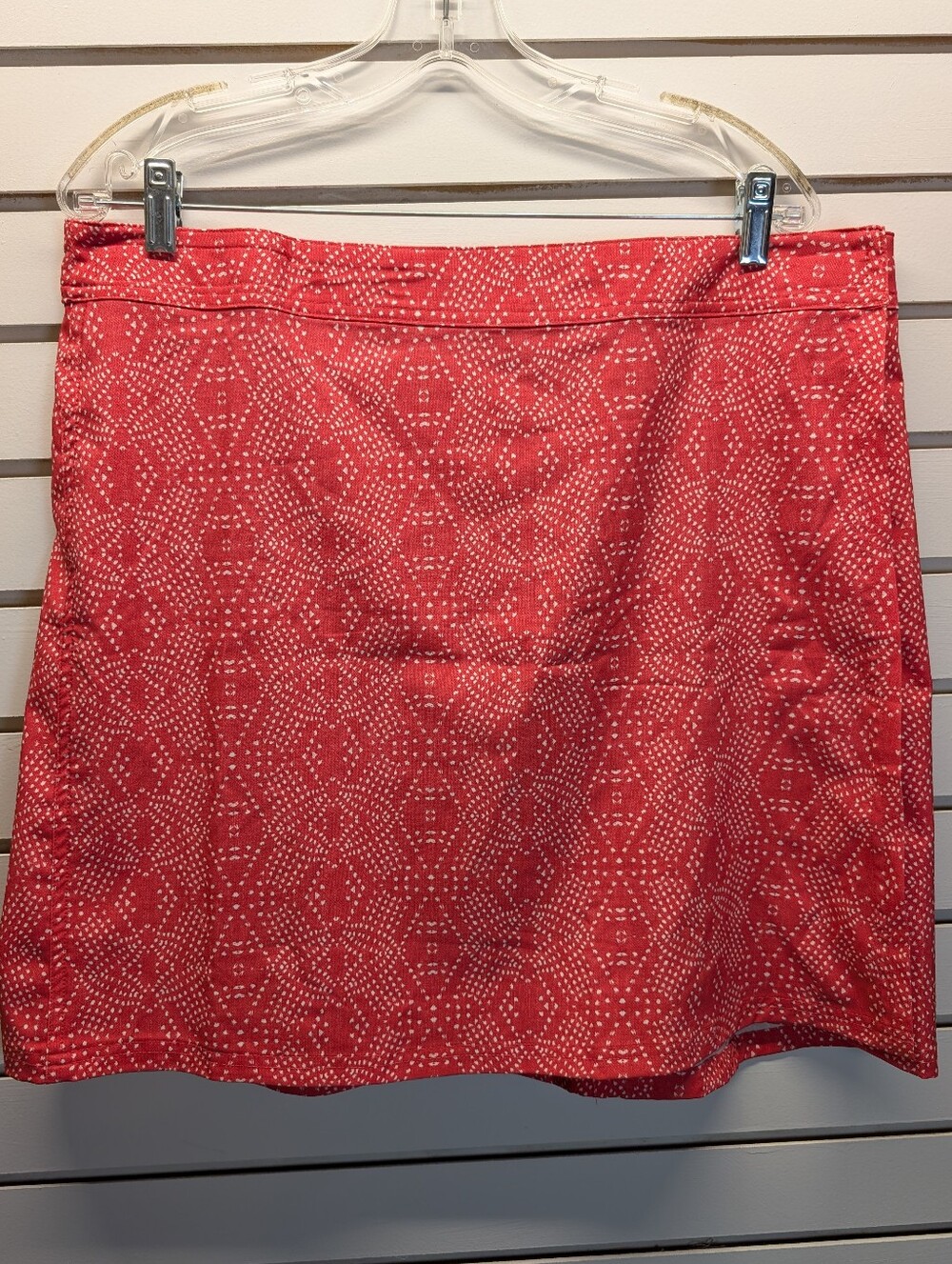 Ripskirt Hawaii Boho Teaberry Salmon White Print Wrap Skirt XL Length 2 NWT - Picture 4 of 10